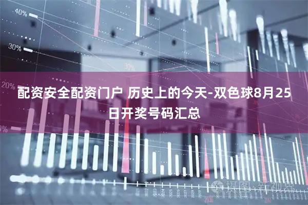 配资安全配资门户 历史上的今天-双色球8月25日开奖号码汇总